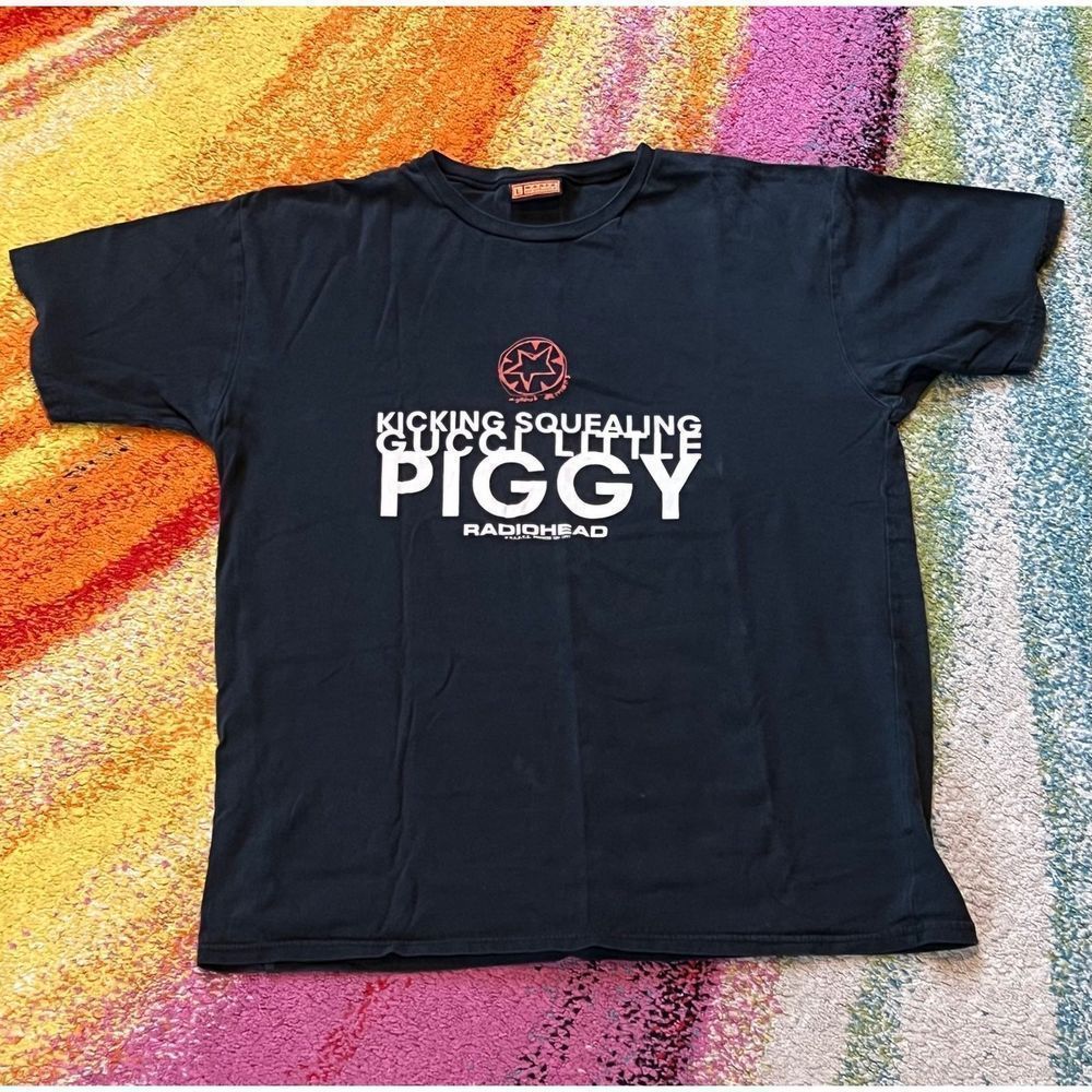 VINTAGE 1997 RADIOHEAD W.A.S.T.E. PRODUCTS t-shirt tee Paranoid Android